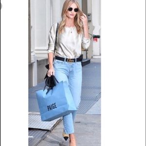 PAIGE High Rise Sarah Straight Jeans so 27